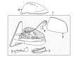 Toyota RAV4 Mirror Cover Diagram - 87945-42160-D0