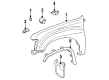 Toyota T100 Mud Flaps Diagram - 76622-39315