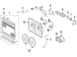 Toyota Highlander Cooling Fan Assembly Diagram - 16361-20260