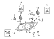 Toyota Corolla Headlight Diagram - 81110-02680