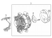 Toyota Alternator Bracket Diagram - 12501-F4010