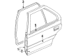 1994 Toyota Tercel Door Seal Diagram - 67871-16140