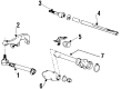 Toyota Van Rack and Pinion Boot Diagram - 45536-27020