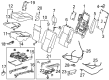 Toyota Highlander Armrest Diagram - 72820-0E020-C1