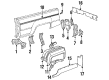 1987 Toyota 4Runner Mud Flaps Diagram - 76626-89103