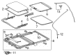 Toyota Prius C Weather Strip Diagram - 63251-52060