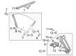 Toyota Solara Window Regulator Diagram - 69804-06050