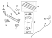 Toyota Tacoma Wiper Blade Diagram - 85222-04040
