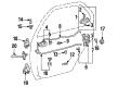 Toyota Corolla Rear Passenger Door Handle Latch Diagram - 69305-12021