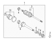 Toyota Avalon CV Boot Diagram - 04438-CA090