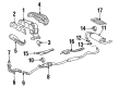 Toyota Matrix Catalytic Converter Diagram - 17410-0D341