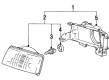 1994 Toyota Tercel Headlight Diagram - 81150-16510