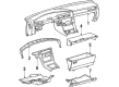 Toyota Supra Dash Panel Vent Portion Covers Diagram - 55606-14080-02