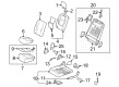 2022 Toyota Tundra Seat Cushion Diagram - 71651-0C230