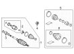 Toyota Avalon CV Joint Diagram - 43404-06040