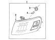 Toyota Corolla Light Socket Diagram - 81615-02020