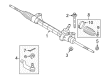 Toyota RAV4 Rack and Pinion Boot Diagram - 45535-49025
