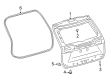 Toyota Corolla Cross Weather Strip Diagram - 67881-0A130