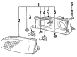 1996 Toyota Camry Headlight Diagram - 81110-06032
