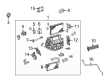 Toyota Mirai Heater Core Diagram - 87107-62040