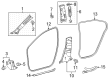 Toyota Corolla Cross Weather Strip Diagram - 62311-0A040