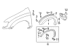 Toyota Tundra Mud Flaps Diagram - 76622-0C010