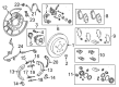 Toyota Prius AWD-e Backing Plate Diagram - 47804-06010