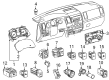 Toyota Power Window Switch Diagram - 84810-0C110