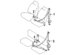 Toyota Pickup Seat Belt Diagram - 73240-35170-B0