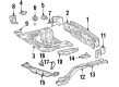 1995 Toyota Corolla Rear Crossmember Diagram - 51206-12060