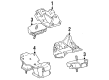 Toyota Alternator Bracket Diagram - 12511-61070