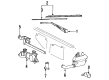 Toyota Land Cruiser Wiper Blade Diagram - 85242-60030