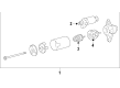 Toyota RAV4 Starter Drive Gear Diagram - 28021-K0040
