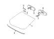 Toyota Matrix Windshield Diagram - 56101-02G80