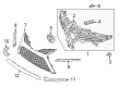 2022 Toyota Camry Grille Diagram - 53102-06380
