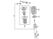 Toyota Mirai Shock And Strut Mount Diagram - 48750-62010