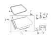 2017 Toyota Sienna Weather Strip Diagram - 67874-08010
