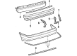 1987 Toyota Corolla Bumper Diagram - 52159-02900