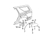 2007 Toyota 4Runner Mud Flaps Diagram - 76626-35200