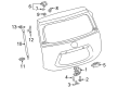 Toyota Prius C Liftgate Hinge Diagram - 68801-52211