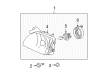 2004 Toyota Tacoma Headlight Diagram - 81150-04110