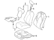 Toyota Sienna Seat Cover Diagram - 71072-08240-B6