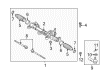 Toyota Drag Link Diagram - 45503-09450