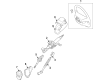Toyota Tacoma Steering Column Diagram - 45250-04240