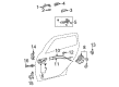 Scion xA Rear Passenger Door Handle Latch Diagram - 69050-13090