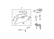 Toyota Highlander Glove Box Diagram - 55501-48070-B1