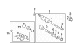 Toyota Avalon CV Boot Diagram - 04427-07010