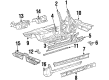 Toyota Celica Front Cross-Member Diagram - 57450-20010