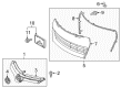 Toyota Corolla License Plate Diagram - 52114-02090