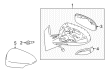 Toyota Prius C Car Mirror Diagram - 87961-52D90